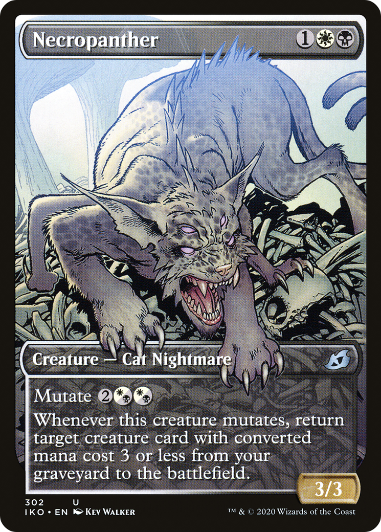 Necropanther (Showcase) [Ikoria: Lair of Behemoths] | Grognard Games