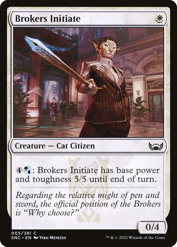 Brokers Initiate [Streets of New Capenna] | Grognard Games