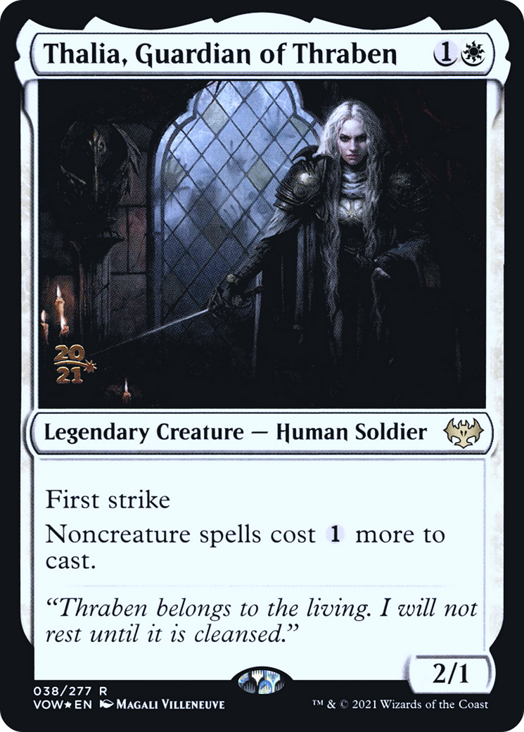 Thalia, Guardian of Thraben [Innistrad: Crimson Vow Prerelease Promos] | Grognard Games