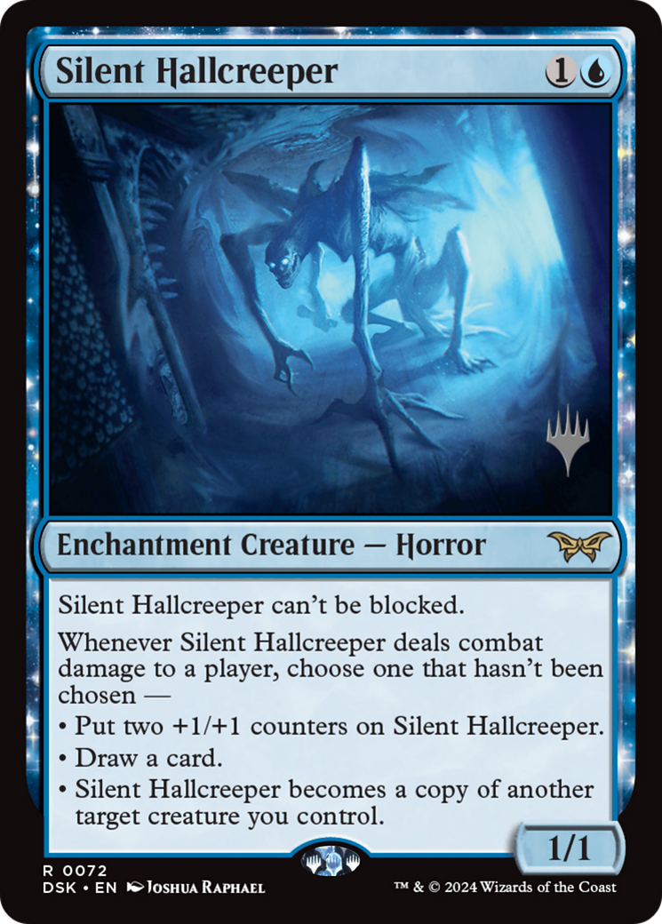 Silent Hallcreeper (Promo Pack) [Duskmourn: House of Horror Promos] | Grognard Games