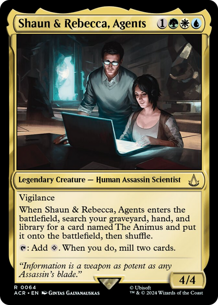 Shaun & Rebecca, Agents [Assassin's Creed] | Grognard Games