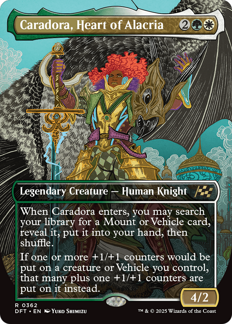 Caradora, Heart of Alacria (Borderless) [Aetherdrift] | Grognard Games