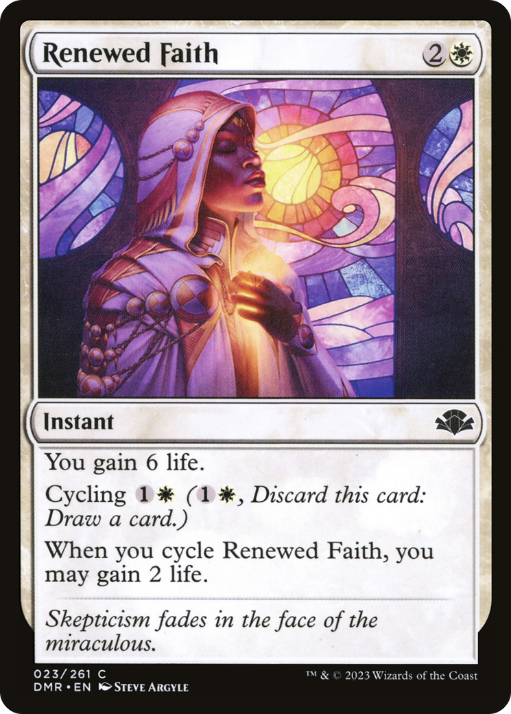 Renewed Faith [Dominaria Remastered] | Grognard Games