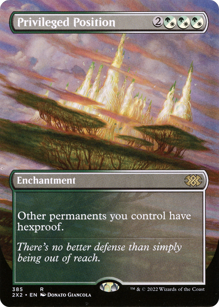 Privileged Position (Borderless Alternate Art) [Double Masters 2022] | Grognard Games
