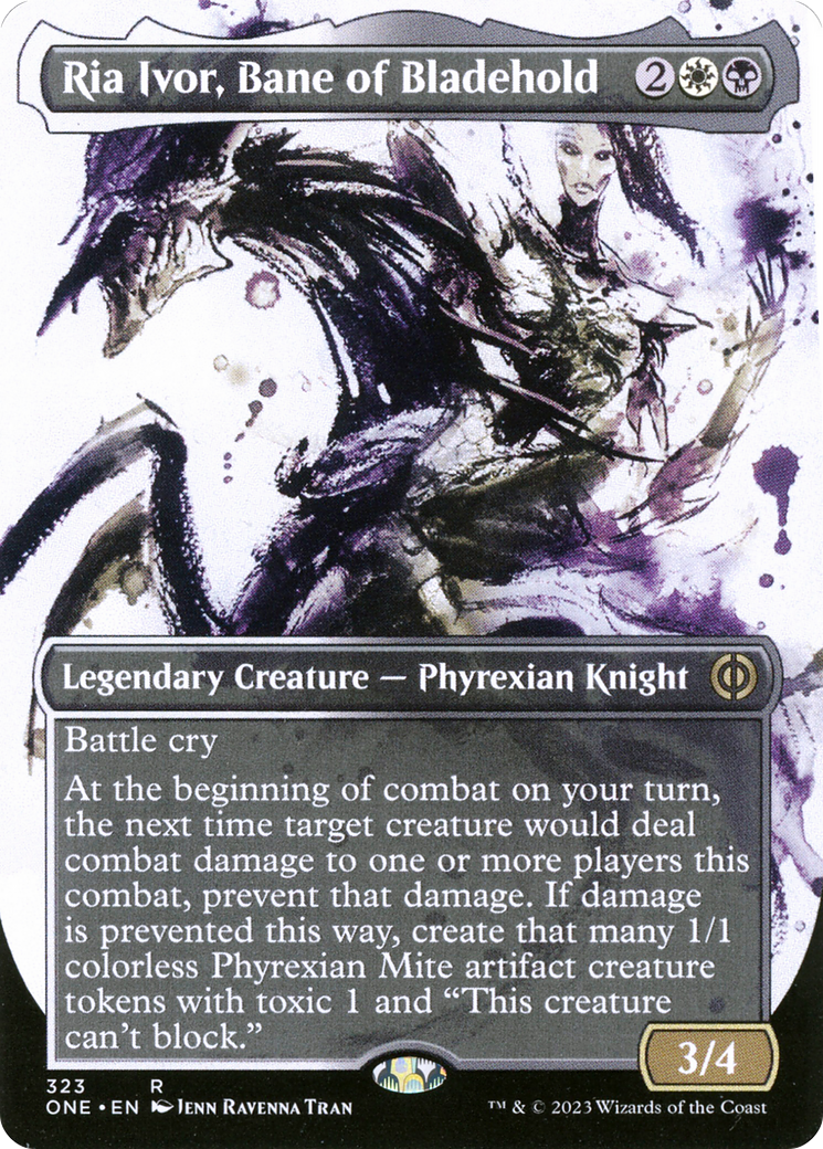 Ria Ivor, Bane of Bladehold (Borderless Ichor) [Phyrexia: All Will Be One] | Grognard Games