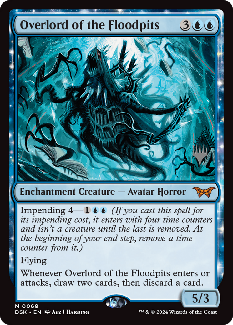 Overlord of the Floodpits (Promo Pack) [Duskmourn: House of Horror Promos] | Grognard Games