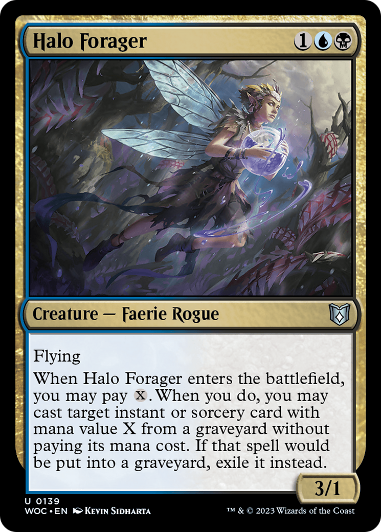 Halo Forager [Wilds of Eldraine Commander] | Grognard Games