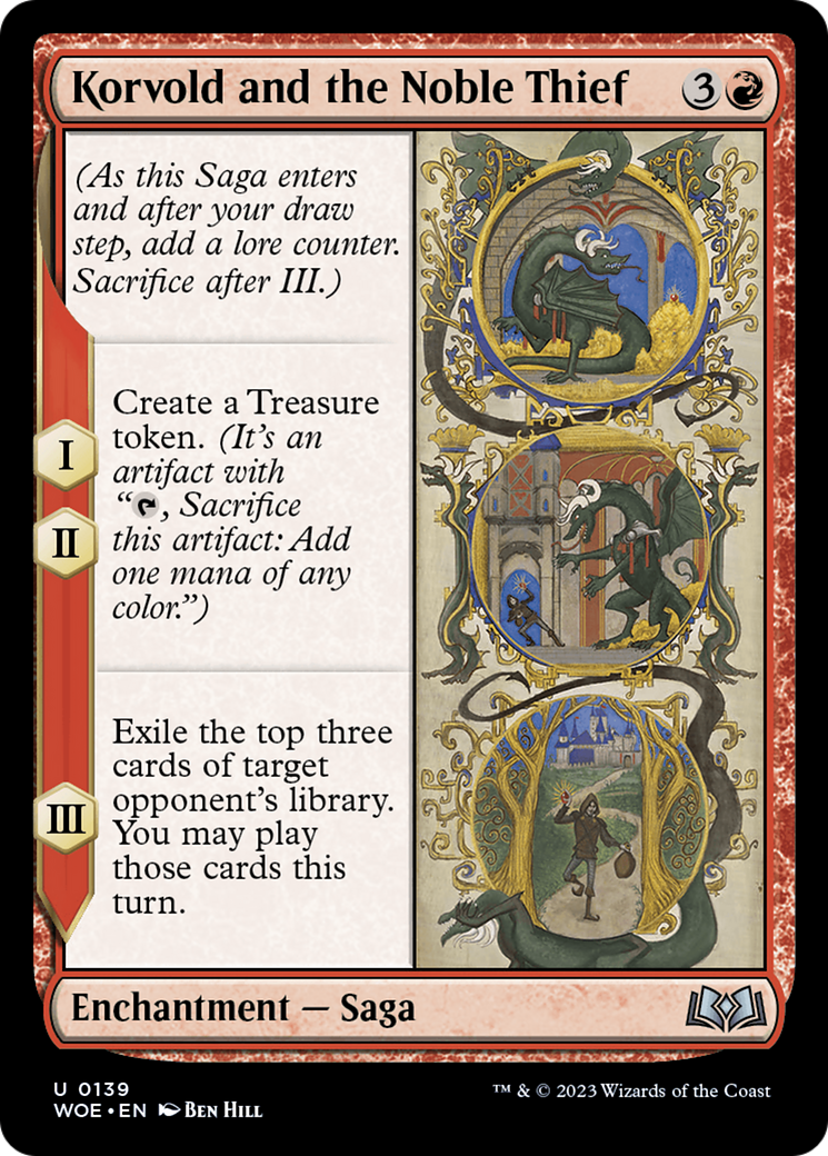 Korvold and the Noble Thief [Wilds of Eldraine] | Grognard Games