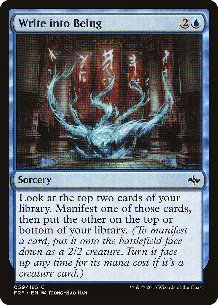 Write into Being [Fate Reforged] | Grognard Games