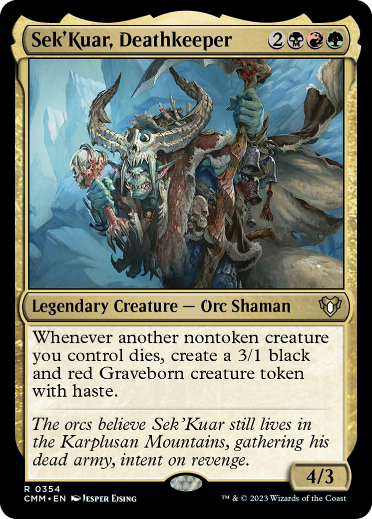Sek'Kuar, Deathkeeper [Commander Masters] | Grognard Games