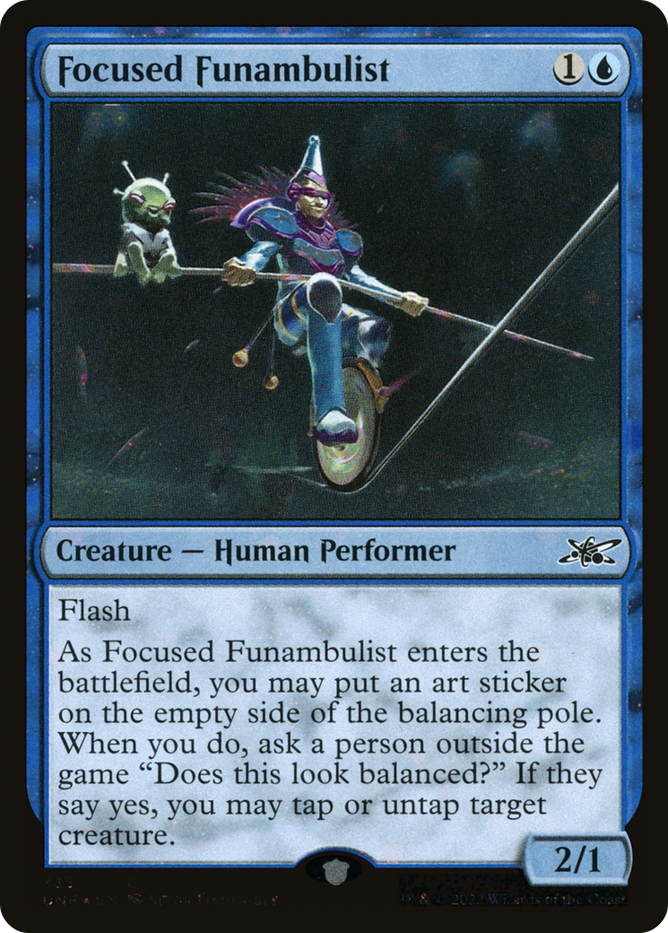 Focused Funambulist (Galaxy Foil) [Unfinity] | Grognard Games