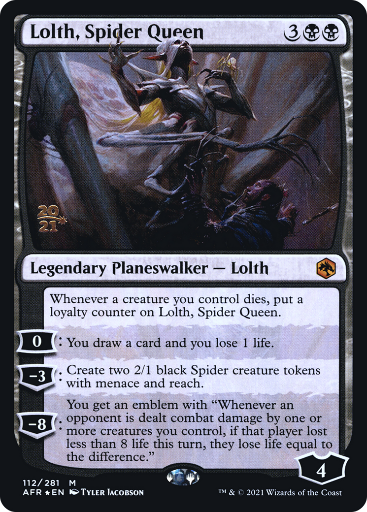 Lolth, Spider Queen [Dungeons & Dragons: Adventures in the Forgotten Realms Prerelease Promos] | Grognard Games
