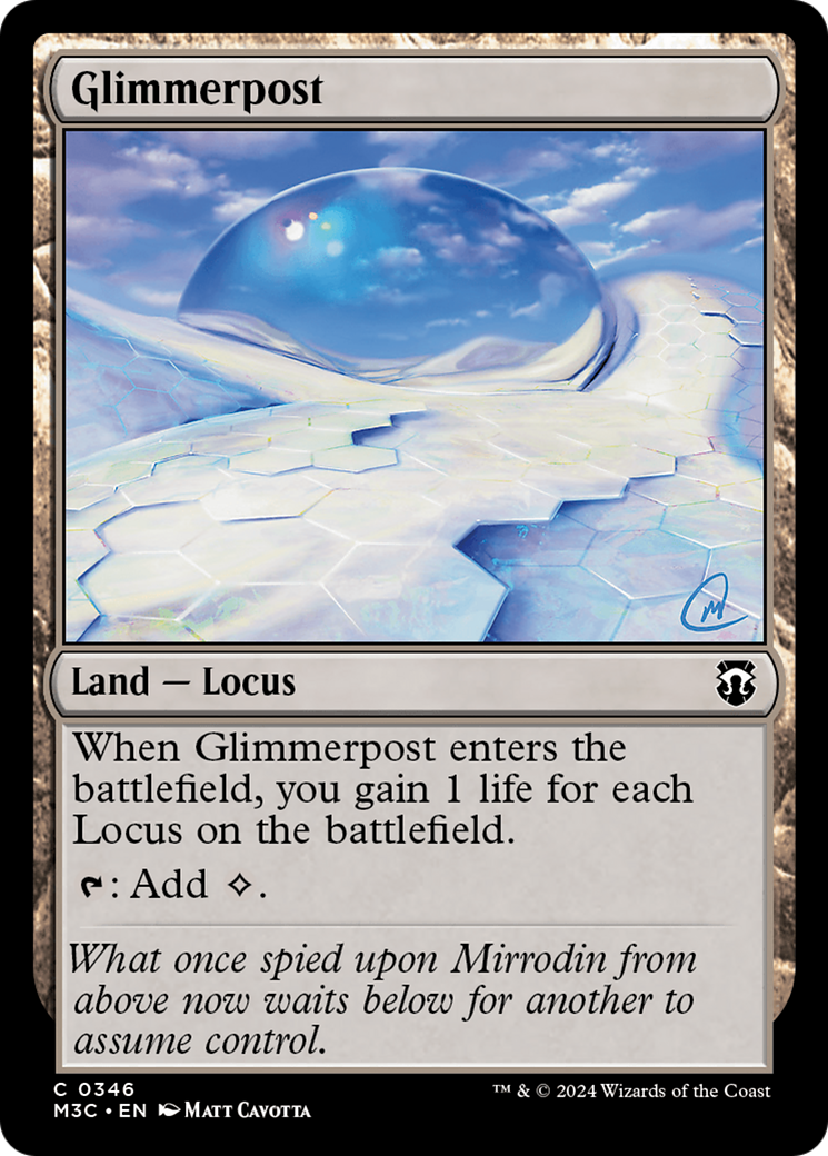 Glimmerpost (Ripple Foil) [Modern Horizons 3 Commander] | Grognard Games