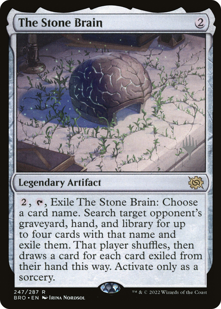 The Stone Brain (Promo Pack) [The Brothers' War Promos] | Grognard Games
