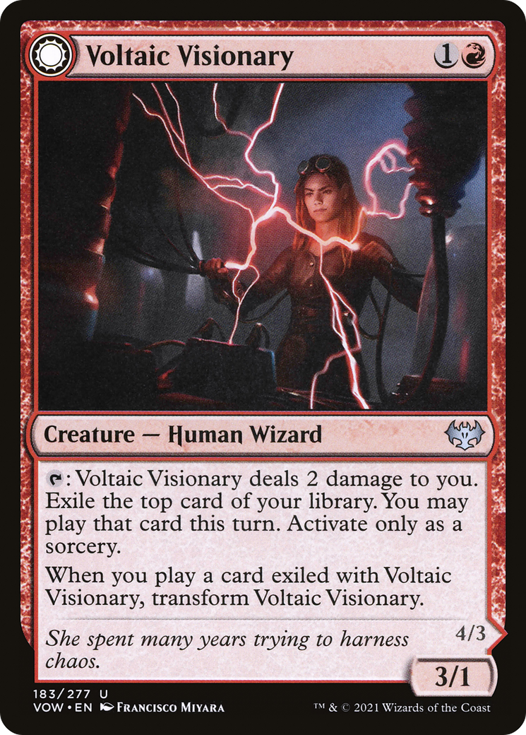 Voltaic Visionary // Volt-Charged Berserker [Innistrad: Crimson Vow] | Grognard Games