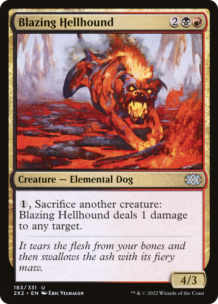 Blazing Hellhound [Double Masters 2022] | Grognard Games