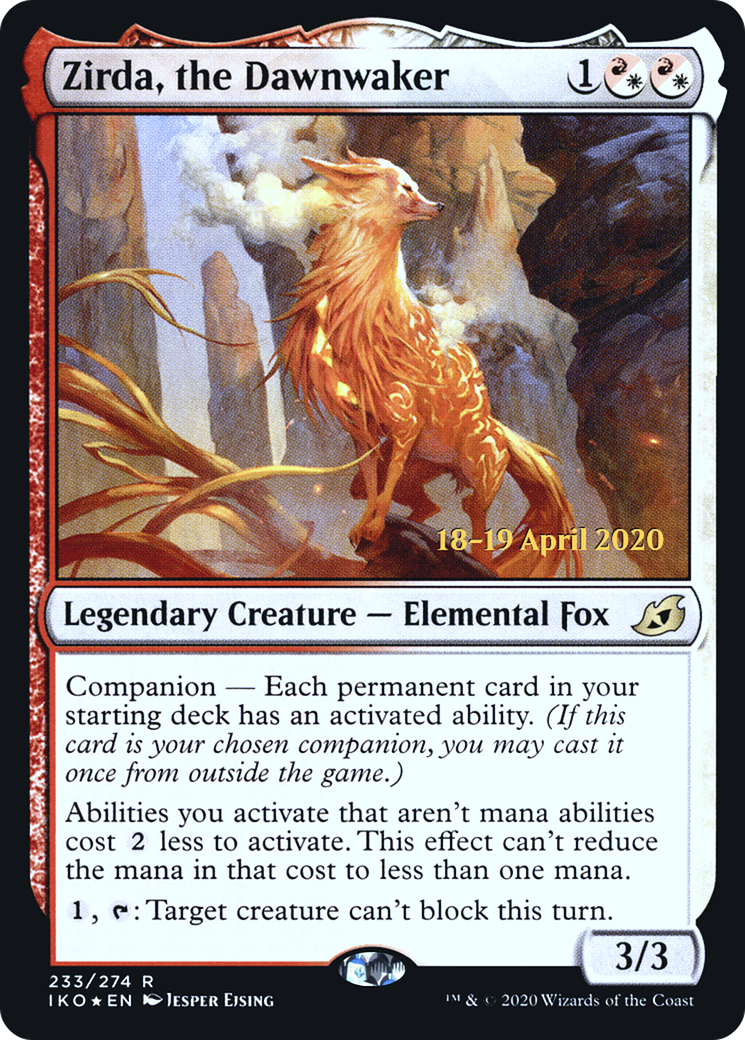 Zirda, the Dawnwaker  [Ikoria: Lair of Behemoths Prerelease Promos] | Grognard Games