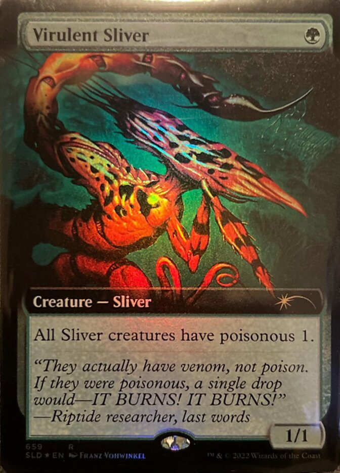 Virulent Sliver (Extended Art) [Secret Lair Drop Promos] | Grognard Games