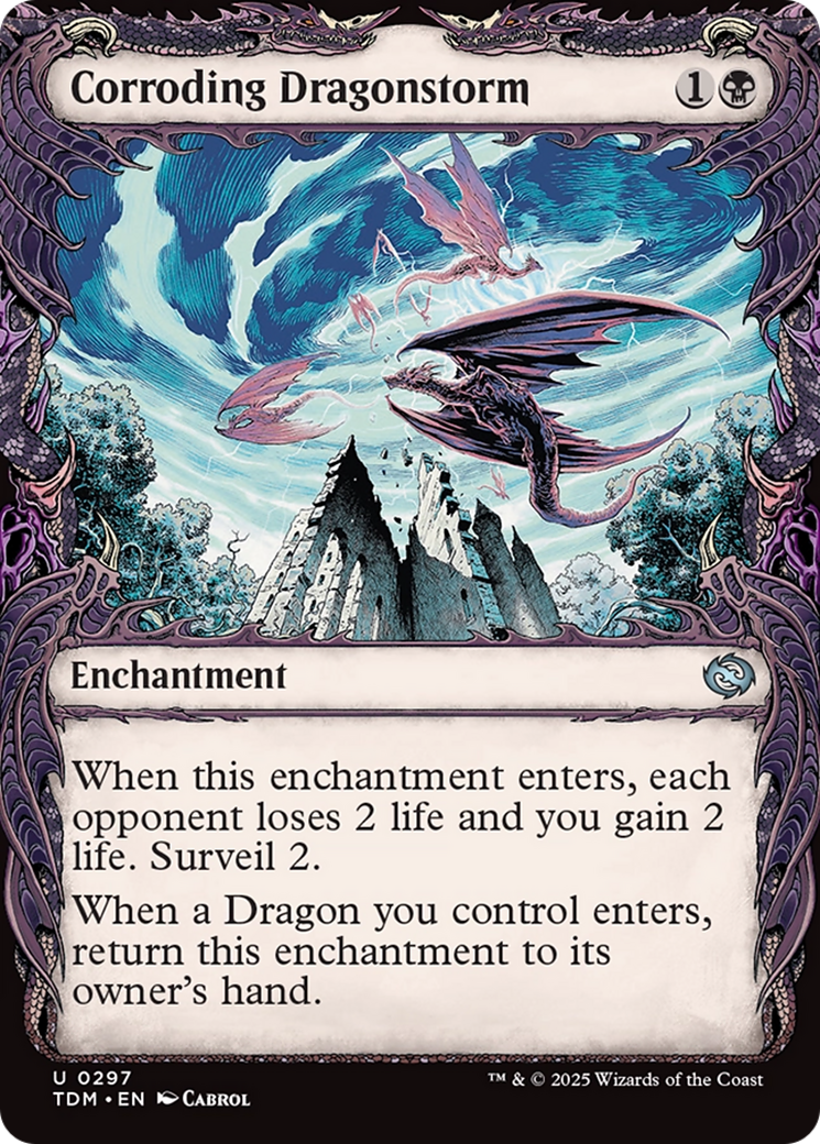 Corroding Dragonstorm (Showcase) [Tarkir: Dragonstorm] | Grognard Games