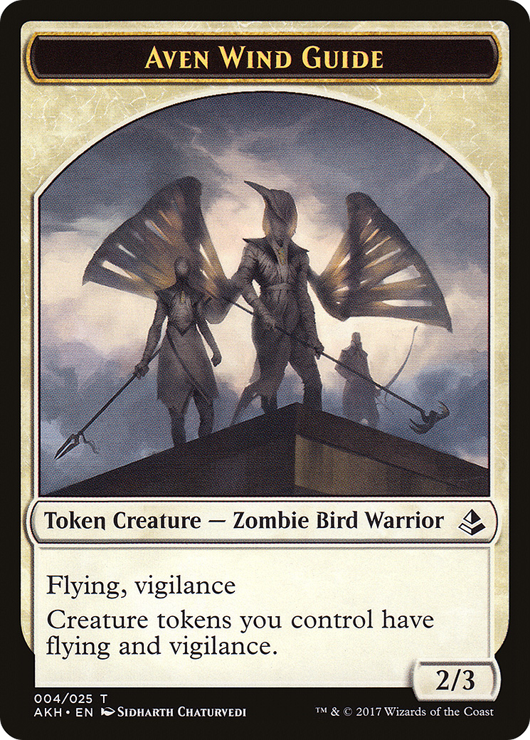Aven Wind Guide (AKH-004) - Amonkhet Tokens Foil | Grognard Games