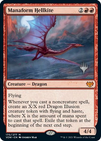 Manaform Hellkite (Promo Pack) [Innistrad: Crimson Vow Promos] | Grognard Games