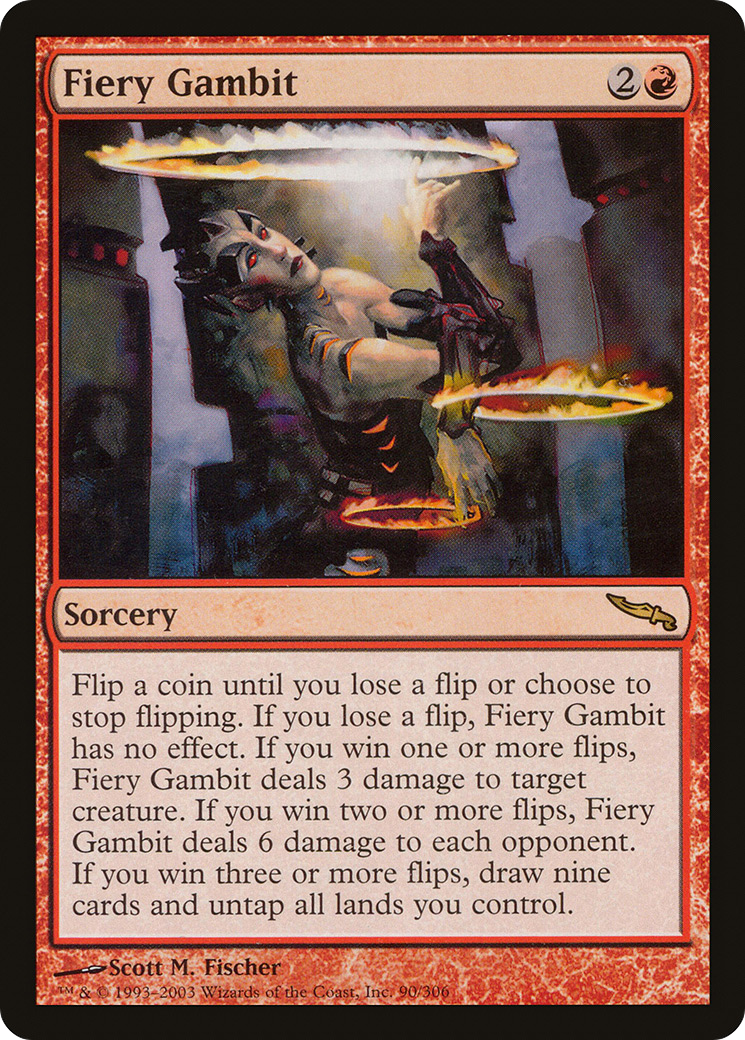 Fiery Gambit [Mirrodin] | Grognard Games