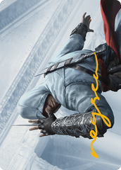 Altair Ibn-La'Ahad Art Card (Gold-Stamped Signature) (ASACR-015) - Assassin's Creed Art Series (Borderless) | Grognard Games