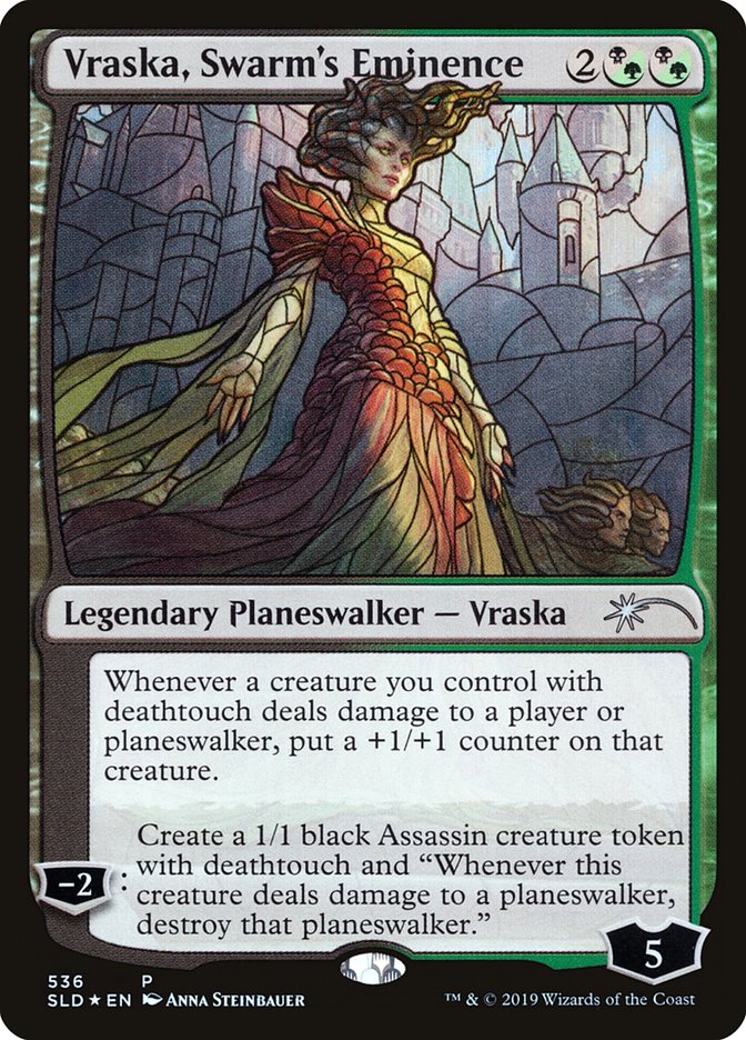 Vraska, Swarm's Eminence (Stained Glass) [Secret Lair Drop Promos] | Grognard Games