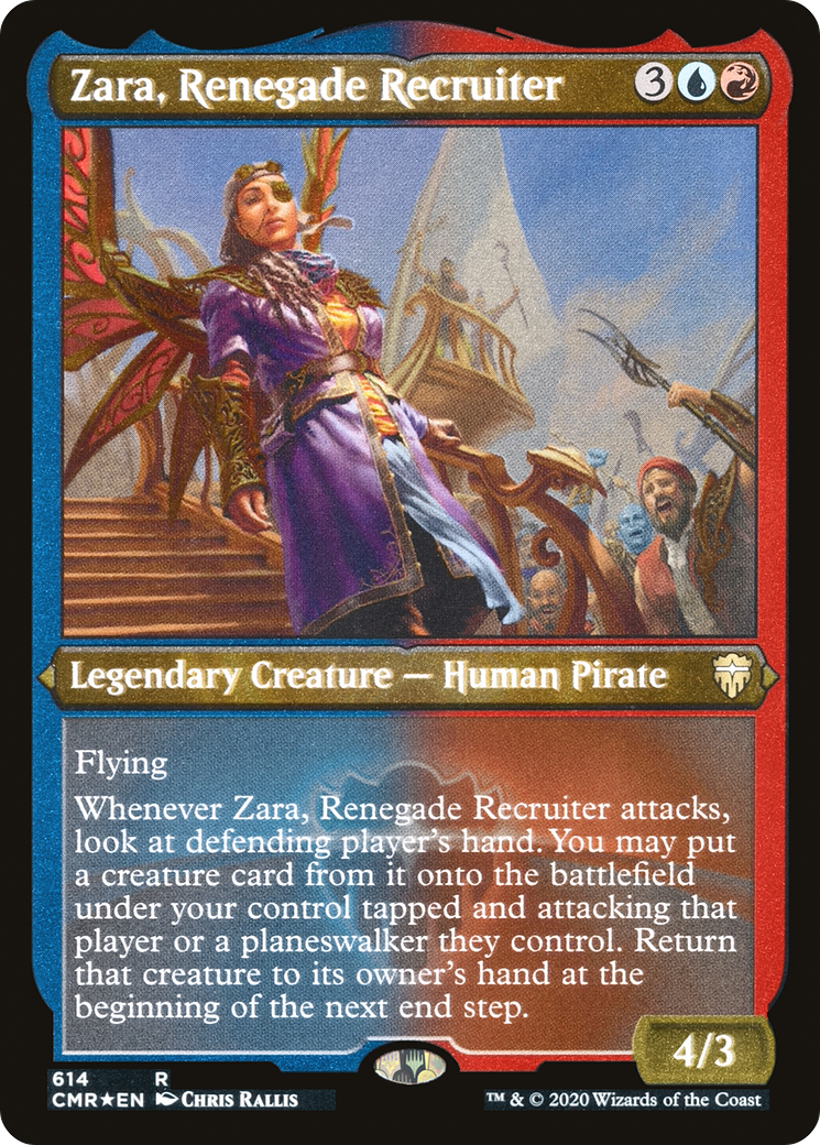 Zara, Renegade Recruiter (Etched) [Commander Legends] | Grognard Games