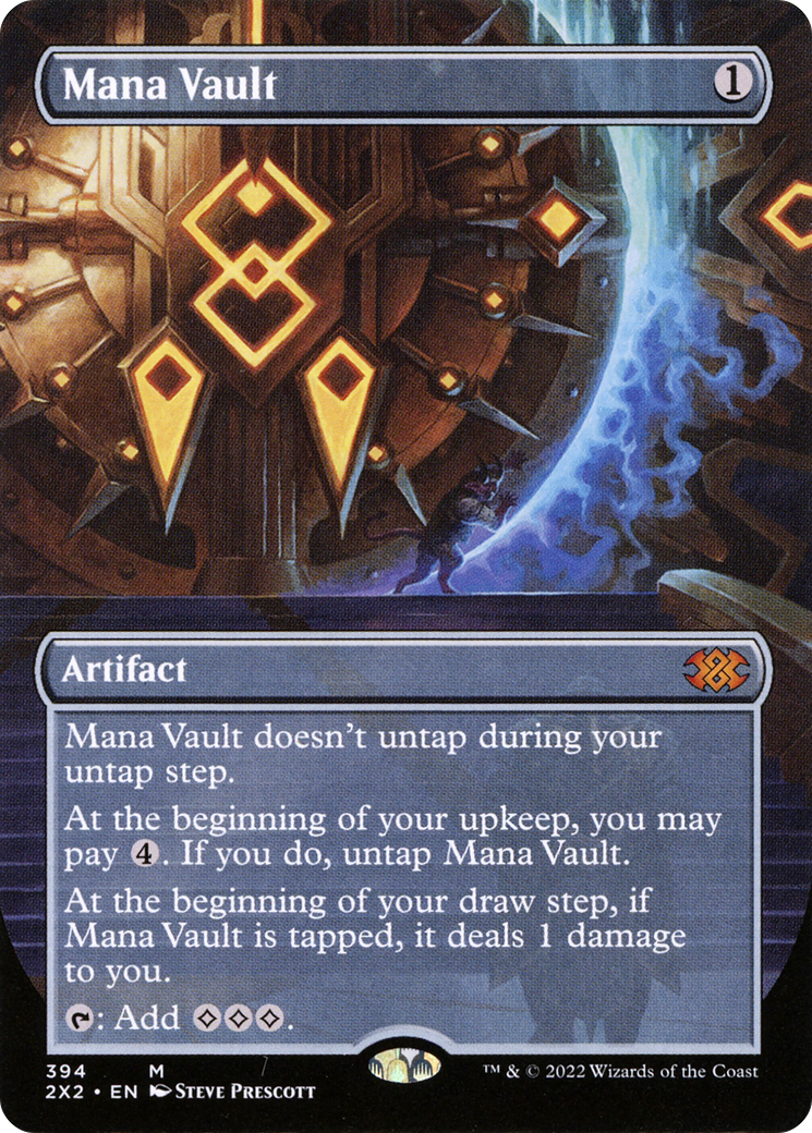 Mana Vault (Borderless Alternate Art) [Double Masters 2022] | Grognard Games