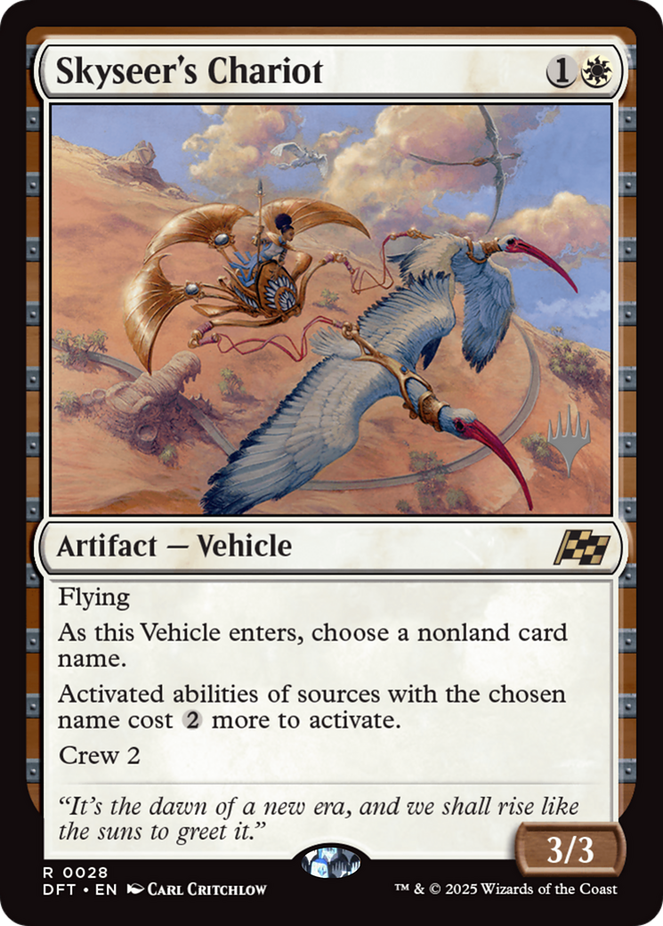 Skyseer's Chariot (Promo Pack) [Aetherdrift Promos] | Grognard Games