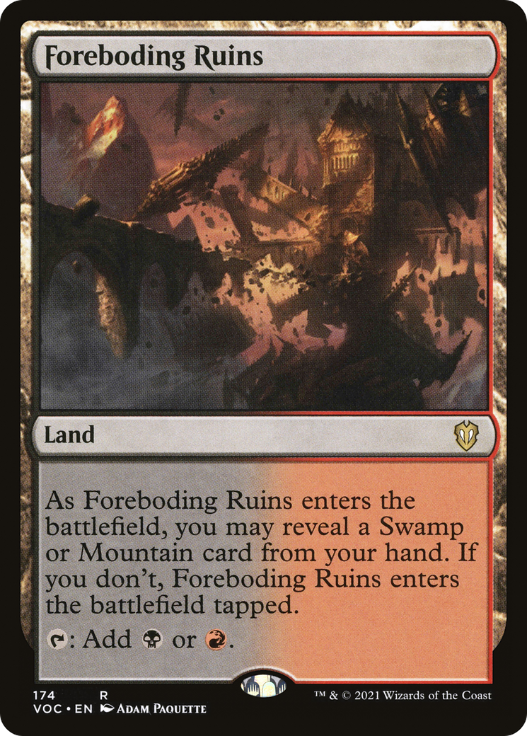 Foreboding Ruins [Innistrad: Crimson Vow Commander] | Grognard Games