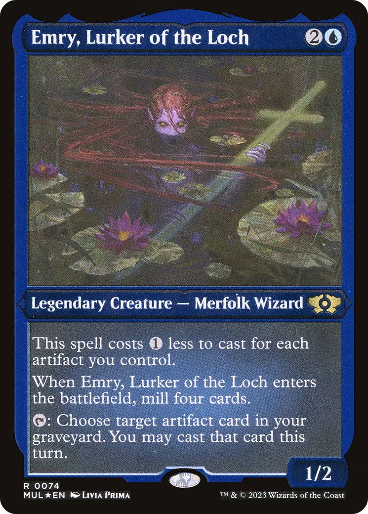 Emry, Lurker of the Loch (Foil Etched) (MUL-074) - Multiverse Legends Foil | Grognard Games