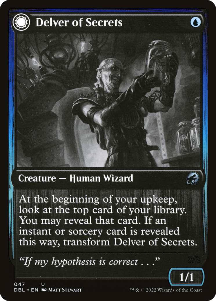 Delver of Secrets // Insectile Aberration [Innistrad: Double Feature] | Grognard Games