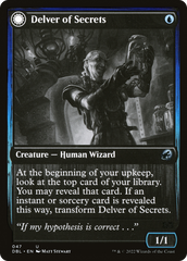 Delver of Secrets // Insectile Aberration [Innistrad: Double Feature] | Grognard Games
