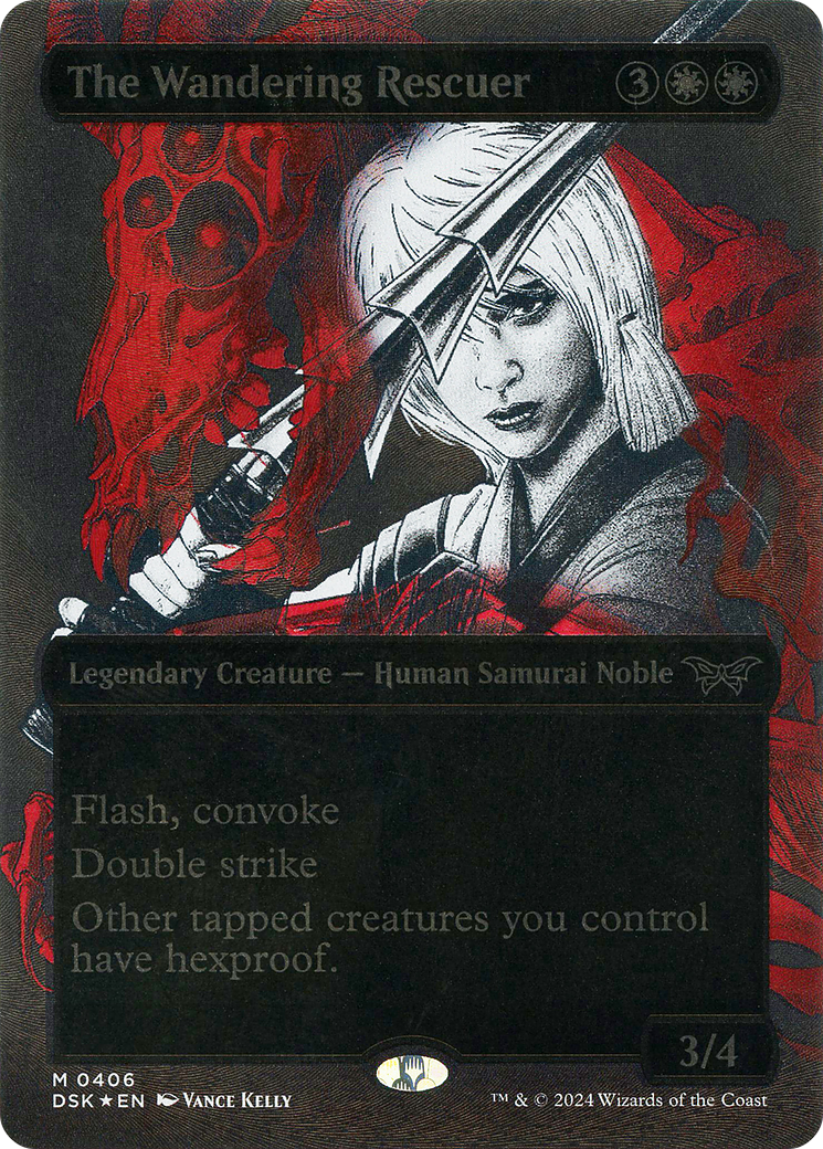 The Wandering Rescuer (Showcase) (Textured) [Duskmourn: House of Horror] | Grognard Games
