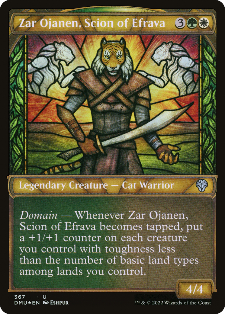 Zar Ojanen, Scion of Efrava (Showcase Textured) [Dominaria United] | Grognard Games