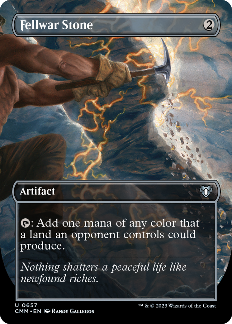 Fellwar Stone (Borderless Alternate Art) [Commander Masters] | Grognard Games