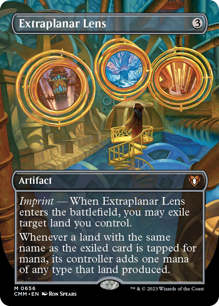 Extraplanar Lens (Borderless Alternate Art) [Commander Masters] | Grognard Games