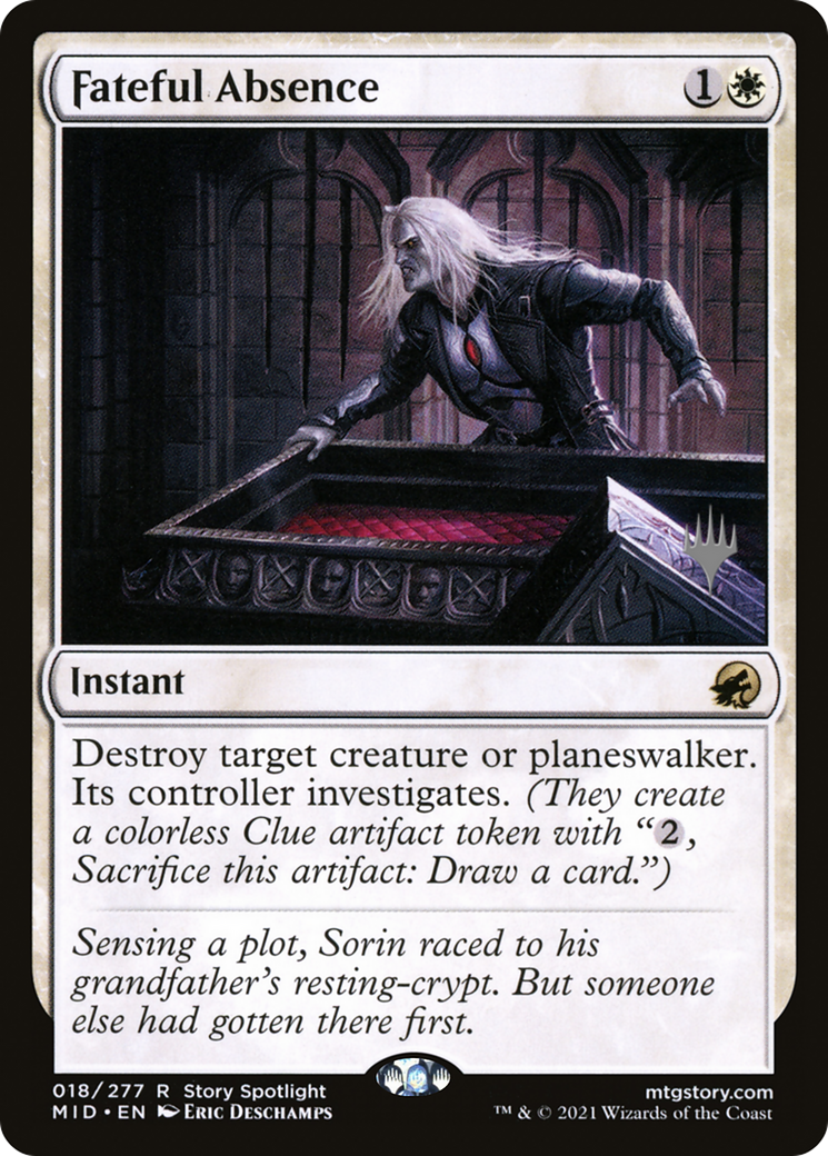 Fateful Absence (Promo Pack) [Innistrad: Midnight Hunt Promos] | Grognard Games