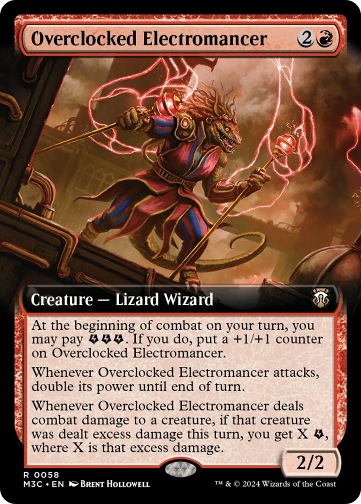 Overclocked Electromancer (Extended Art) [Modern Horizons 3 Commander] | Grognard Games