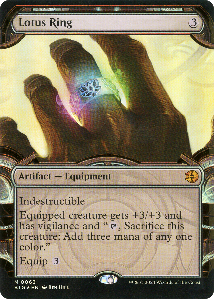 Lotus Ring (Showcase) (Raised Foil) [Outlaws of Thunder Junction: The Big Score] | Grognard Games
