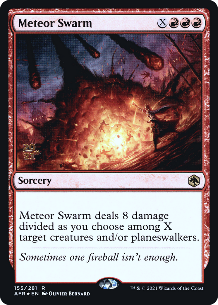 Meteor Swarm [Dungeons & Dragons: Adventures in the Forgotten Realms Prerelease Promos] | Grognard Games