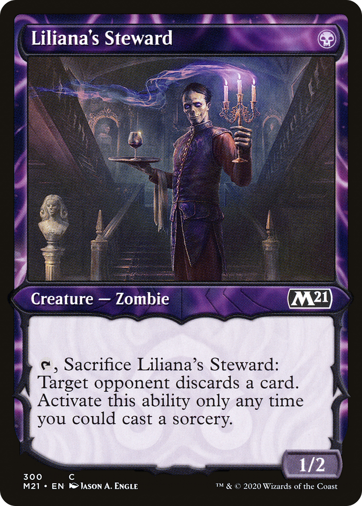 Liliana's Steward (M21-300) - Core Set 2021: (Showcase) Foil | Grognard Games