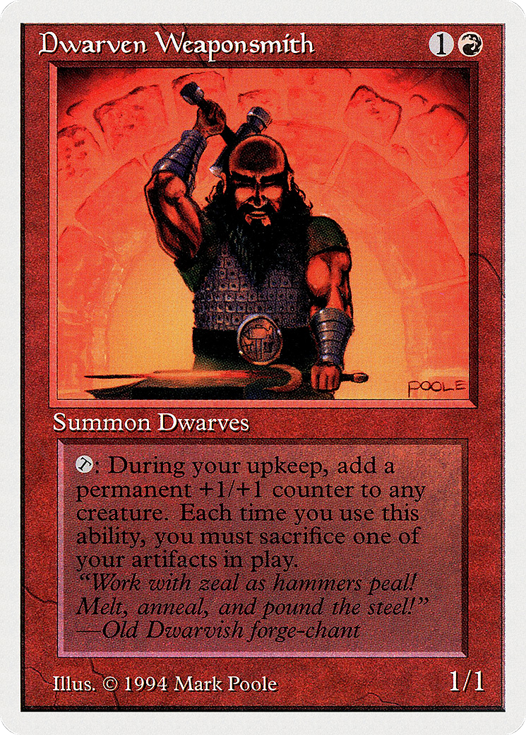 Dwarven Weaponsmith [Summer Magic / Edgar] | Grognard Games