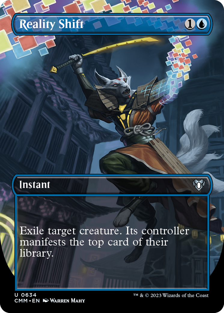 Reality Shift (Borderless Alternate Art) [Commander Masters] | Grognard Games