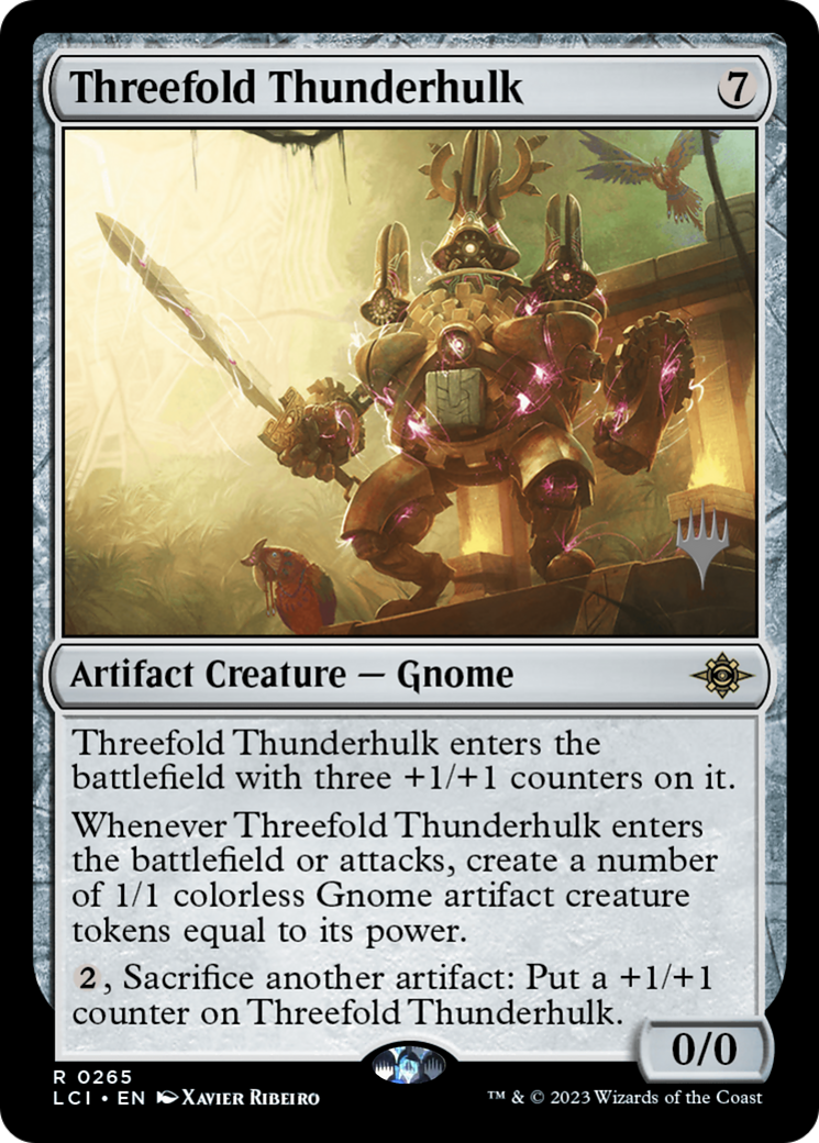 Threefold Thunderhulk (Promo Pack) [The Lost Caverns of Ixalan Promos] | Grognard Games
