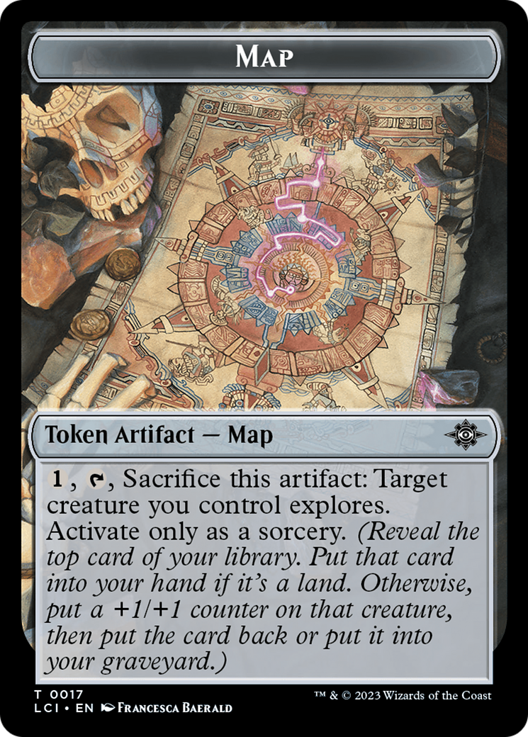 Map // Skeleton Pirate Double-Sided Token [The Lost Caverns of Ixalan Commander Tokens] | Grognard Games