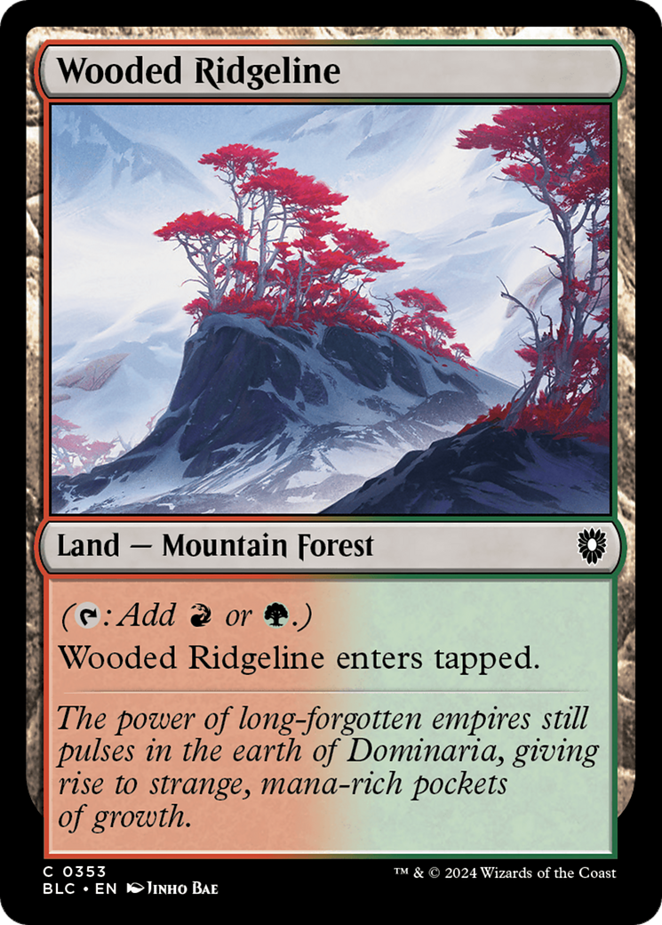 Wooded Ridgeline [Bloomburrow Commander] | Grognard Games