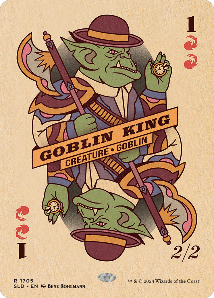 Goblin King (SLD-1705) - Secret Lair Drop (Borderless) Foil | Grognard Games